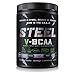 Steel Supplements V-BCAA Vegan High Performance BCAA Powder Soy Free, Gluten Free Build Lean Muscle, Burn Fat 30 Servings (Cotton Candy)