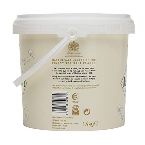 Maldon Salt, Sea Salt Flakes, 3.1 lb, Bulk Tub, Kosher, Natural, Handcrafted, Gourmet, Pyramid Crystals - Image 4