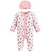 Luvable Friends Preemie Sleep N Play & Cap, Baby Girl Floral