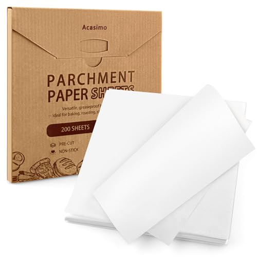 Acasimo Parchment Paper Baking Sheets Squares