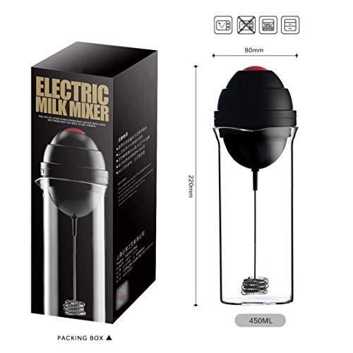 Elektrischer Schneebesen, elektrischer Milchaufschäumer, Edelstahl-Feder-Schneebesen-Kopf automatischer Milchaufschäumer… – Bild 7