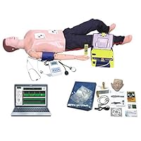 MKULOUS Professional CPR Manikin with Feedback Monitors and Sphygmomanometer for Medical Training Teaching