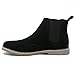 Alpine Swiss Mens Chelsea Boots Genuine Suede Dress Ankle Boots Wingtip Shoes Black 10 M US