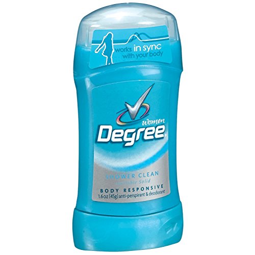 Degree Women Anti-Perspirant and Deodorant Invisible Solid, Shower Clean 1.6 oz (Pack of 7)