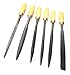 6 Piece Needle Files in 6 Shapes, Smooth Wooden Handles