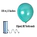 Treasures Gifted Metallic Teal Balloons - Dark Teal Balloons - Pearlized Turquoise Balloons - Teal Helium Balloons - Turquoise Blue Balloons - Pearl Balloons - Bulk Balloons - Aqua Balloons 72 Pack