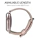 JSGJMY Compatible with Iwatch Band Women Genuine Leather Replacement Strap Compatible with Series 4 3 2 1 Sport Edition(38mm 40mm S/M,Soft Pink+Gold Clasp)