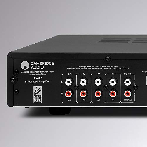 Cambridge Audio AXA25 4 Channel Integrated Stereo Amplifier with Bluetooth Receiver (Sold Separately)