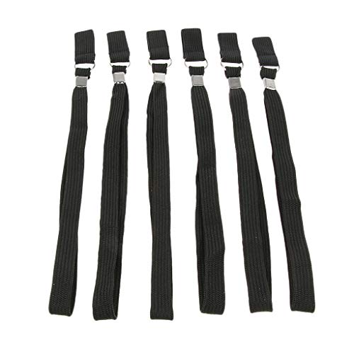 6pcs Black Hiking Stick Wrist Straps Hand Wristband for Adults