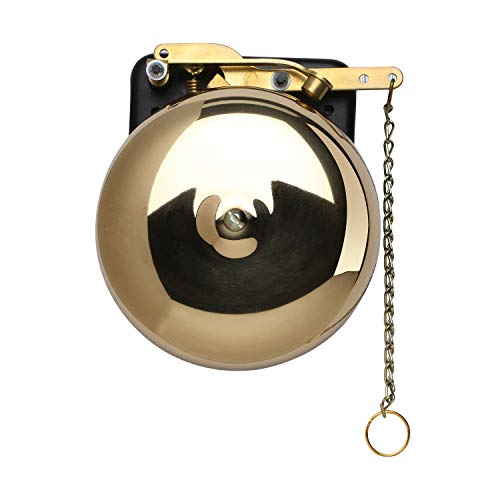 BEVIN BELLS Brass Trip Gong Boxing Bell - Wall Mount Bell for Boxing, Wrestling, Dinner, Emergency Alert - 6"