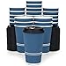 Glowcoast Disposable Coffee Cups With Lids - 16 oz To Go Coffee Cup (70 Set). Large Travel Cups Hold Shape With Hot and Cold Drinks, No Leaks! Insulated Ripple Cup Protect Hands, No Sleeves needed!