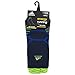 adidas Energy Running Single No Show Socks, Collegiate Navy/Solar Yellow, Large