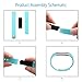 Vancle Fitbit Alta Bands, Newest Adjustable Replacement Bands for Fitbit Alta Bands, Small, Teal (with Metal Clasp, No Tracker)