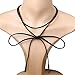 Choker Necklaces Black Velvet Lace Leather Adjustable Tattoo for Women Girls Teens (9 pieces)