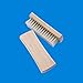 OUNONA Multi-use Clothes Shoes Shine Brush,Soft Nylon Bristles Laundry Cleaning Brush with Wooden Handle for Down Jackets and Coats (White)