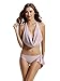 zeraca Hipster Halter Cowl Neck Bikini Bathing Suits