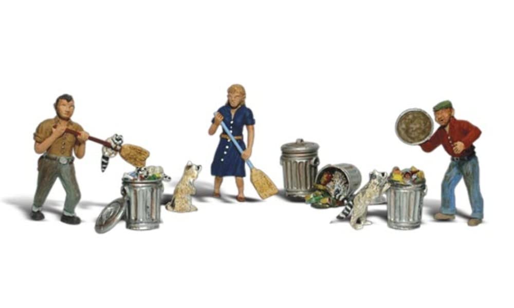 N People & Pesky Raccoons Woodland Scenics