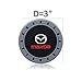Kaolele 3Inc Tough Car Logo Vehicle Travel Auto Cup Holder Insert Coaster Can for Mazda 2, 3,5,6, CX-5,CX-7,CX-8,M6, MX5,RX7, RX8, A8, CX9, MX6,R3, M2 M3,M5,with USA Flag Key Chain