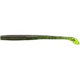 Yamamoto Gary 4" Kut Tail Worm - Realistic Easy-to-Use Soft Plastic Fishing Lure Baits - 20 Pack, Black