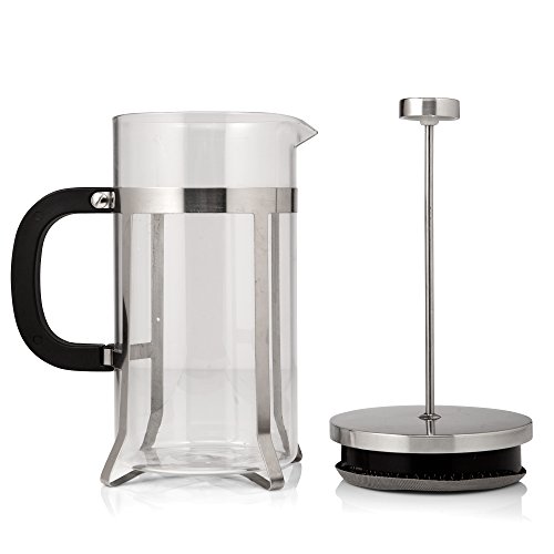 Cafe Deluxe French Press Coffee Maker & Coffee Press – 1 Liter,FREE