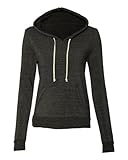 Alternative Ladies' Athletics Hooded Pullover 9596 - Large - Eco Black