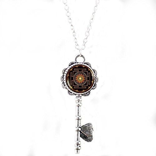Sri yantra pendant, Sacred geometry jewelry, Sri yantra jewelry, Jewelry for men, necklace for men, Sri yantra necklace, Buddhist Necklace
