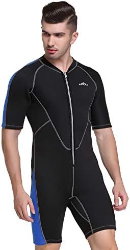 Unisex Short Sleeve 2MM Neoprene Wetsuit Men for Surfing One Piece Triathlon Scuba Diving Spearfishing Wetsuit Women Surfing