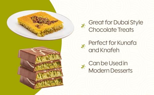 KATAIFI FOR DUBAI CHOCOLATE,(14.4 OZ – 0.9 LB) OZ DRIED & CHOPPED SHREDDED PHYLLO DOUGH, NATURAL KATAIFI SHREDDED FILLO DOUGH