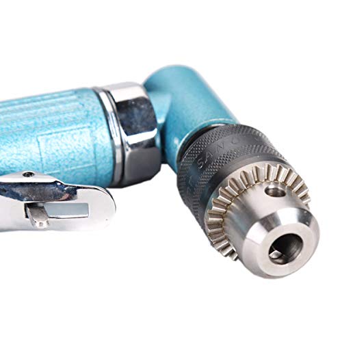Ouya Air Angle Drill, 3/8'' Variable Speed Angled Pneumatic Drill with Keyed Jacobs Chuck -15000 RPM