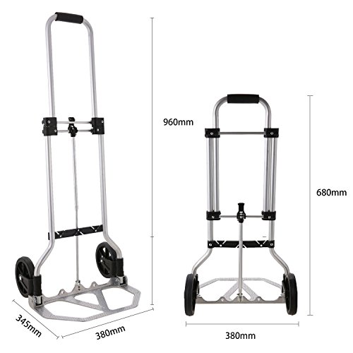 Kaluo Rolling Utility/Shopping Cart, Folding Climbing Cart Waterproof Grocery Laundry with Big Bag 35 L Weight Capacity 180 lbs - Thumbnail 2