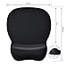 Ktrio Ergonomic Mouse Pad with Gel Wrist Rest, Comfortable Mousepad with Non-Slip PU Base, Pain Relief Mouse Pads for Computers, Laptop, Mac, Home & Office, 9.45x8.1 inches, 0.9in Wrist Pad, Black