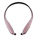 Bluetooth Headphones Pianogic HB-900C V4.0 Wireless Neckband Music Sport Stereo Noise Cancelling Sweatproof Bluetooth Headset Magnetic Retractable Earbuds and Call in Vibration Reminder (Rose-Gold)