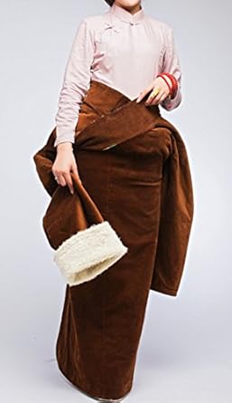 チベット 民族 衣装 伝統 豪華 高級 チベット ハンドメイド ドレス 長袍 冬装 女性 パーティードレス 通販 Amazon