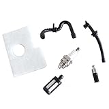 Poweka Oil Filter Gas Fuel Line Hose Tube Replacement for Stihl Chainsaw Stil 017 018 Ms170 Ms180