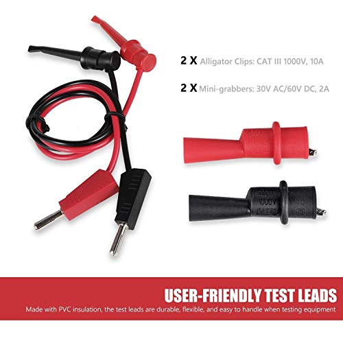 6 AstroAI+Digital+Multimeter+Leads+Bundle