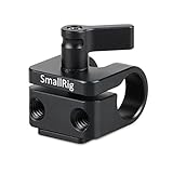 SMALLRIG Single 15mm Rod Clamp with Cold Shoe Adapter for 15mm Rods Support System, Monitor Mount, Microphone Mount - 1597