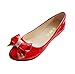 Morecome Spring Toe Flat Heel Bow Tie Shoes Women's Flat Shoes