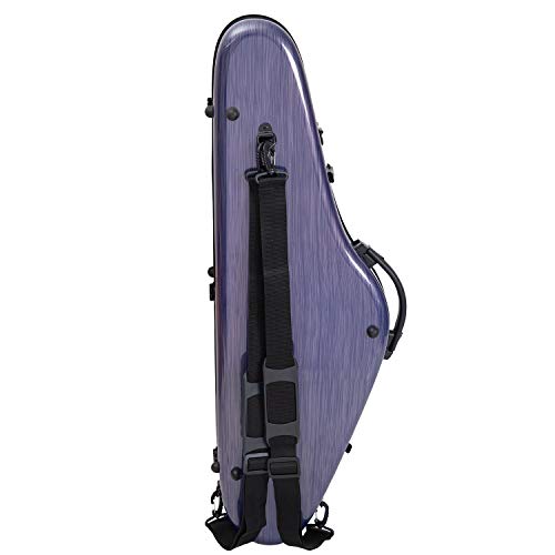 Aileen Violin Hard Case 4/4 Full Size Luxury with Hygrometer Suspension, Purple