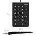 Wired Number Pad, Jelly Comb Ultra Slim Portable 22-Key Wired Numeric Keypad with Multi-Function for Laptop, PC, Desktop, Notebook and More - Black