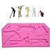 WYD 4 Pcs Football Rugby Baseball Golf Fondant Cake Decorating Cookie Making Tool Sugarcraft Soap Silicone Mold For Chocolate Candy Mold