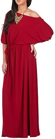 red summer maxi dress