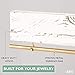 Ilyapa Jewelry Organizer Wall Mount, Jewelry, Necklace Organizer, White Wood, Rustic Earring Hanger Rack, Bracelet Holder, 3 Piece