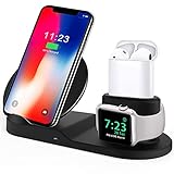 Wireless Charger, Compatible iph one Charger, 3-in-1 Replacement Charging Station for iph one Xs/X Max/XR/X/8/8Plus/Watch