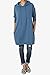 TheMogan S~3X Basic Loose Fit Pocket Pullover Hoodie Long Tunic Sweatshirts