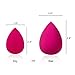 FANTCEN Cosmetic Blending Sponge Flawless Makeup Sponges Cosmetic Sponge Puff Egg Shaped Makeup Puff Sponge Set of 3 for Cream Foundation Powder Blush Teardrop (Pink)