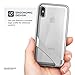 Encased iPhone X Belt Clip Case [Reveal Series] Premium Clear Back Cover with Holster Clip for Apple iPhoneX/iPhone Xs (2017/2018 Release) Crystal Grey