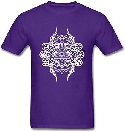 huaxian Mens 100% Cotton Nintendo Legend of Zelda Triforce Design t-shirt
