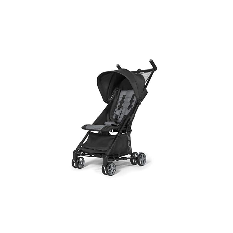 Summer 3Dmicro Super Compact Fold Stroller, Black – Meets Official Airline Carry-On Requirements, Theme Park Approved…