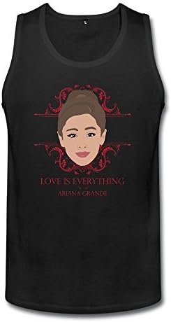 DeMai Mens Short Sleeve Ariana Grande Tank Top T Shirt XL Black
