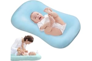 Baby Lounger, Bionic Design Baby Lounger for Newborn 0-24 Months, Soft Organic Breathable for Infants (Blue)